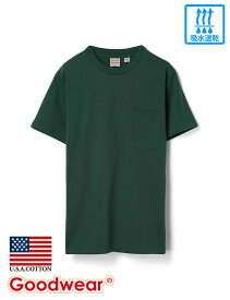 【公式】 Goodwear グッドウェア USAコットン 吸水速乾ダンボールポケットT メンズ レディース 7オンス 無地