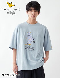 マークゴンザレス (What it isNt) ゴーストライドBIGTシャツ メンズ レディース ストリート カジュアル スケート ブランド おしゃれ 韓国ファッション ART BY MARK GONZALES