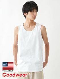 【公式】 Goodwear グッドウェア レギュラータンクトップ メンズ レディース 7.6オンス USAコットン