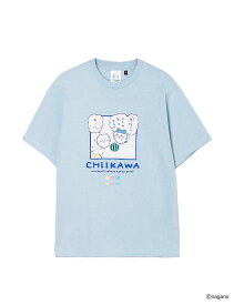 【ちいかわ】発泡プリント スイカ割り Tシャツ