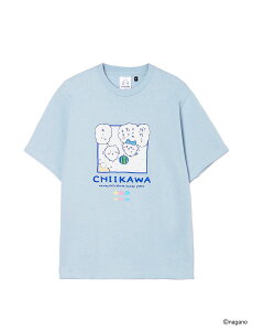 【ちいかわ】発泡プリント スイカ割り Tシャツ
