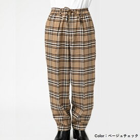 ワイドテーパードパンツ　リラックスパンツ メンズ　レディース　ストレッチパンツ　ゆるパン ワイドパンツ　ゆったり チェック柄　無地　春服　夏服　秋服　全7色　Mサイズ　Lサイズ　XLサイズ