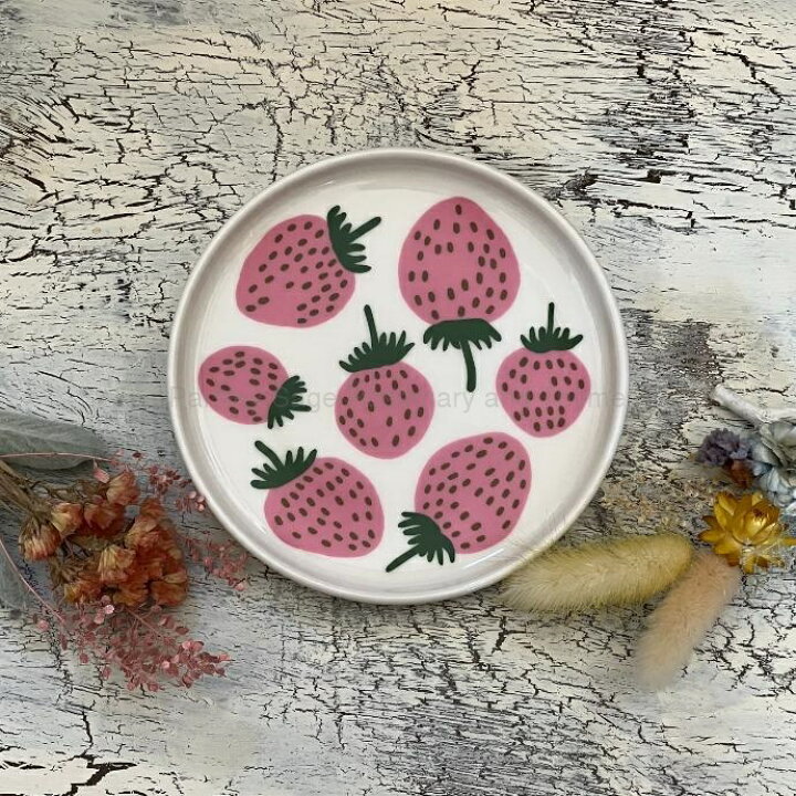 楽天市場】marimekko mannsikka ミニラウンドプレート マリメッコマン 