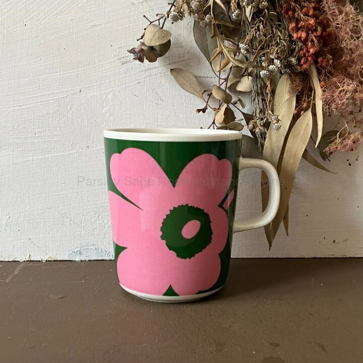 楽天市場】marimekko 70th anniversary UNIKKO マグカップ グリーン 