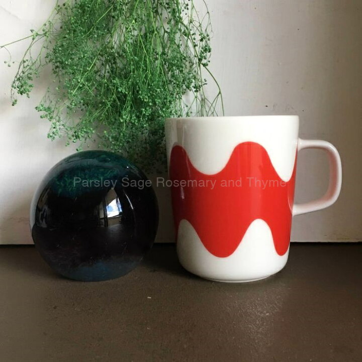 楽天市場】marimekko × finnair LOKKI マグカップ レッド マリメッコ 