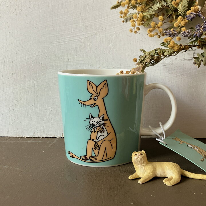 楽天市場】ARABIA moominmug スニフ マグカップ グリーン 300ml 