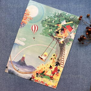 moomin POSTI �|�X�g�J�[�h Rainbow house ���C���{�[�n�E�X �c���[�n�E�X �u�����R ���[�~�� ���[�~���p�p ���[�~���}�} �X�j�t �~�B �~���� �X�i�t�L�� �X�֋� �t�B�������h�X�� �k���G�� �~�j �|