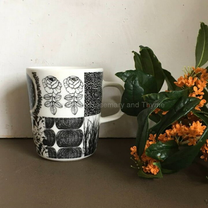 楽天市場】【USED】 marimekko YHDESSA マグカップ ブラック  