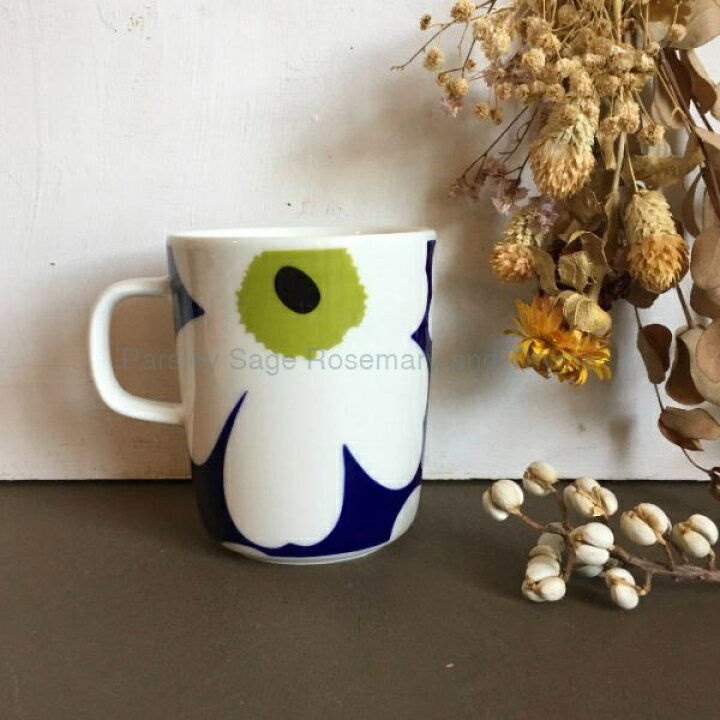 楽天市場】marimekko × finnair UNIKKO マグカップ ブルー×ホワイト 