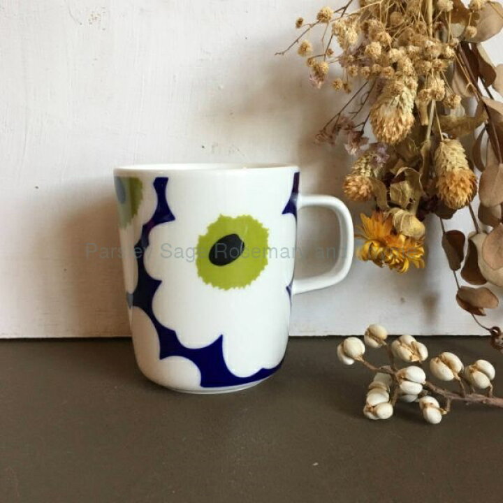 楽天市場】marimekko × finnair UNIKKO マグカップ ブルー×ホワイト 