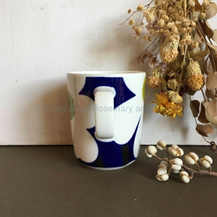 楽天市場】marimekko × finnair UNIKKO マグカップ ブルー×ホワイト 