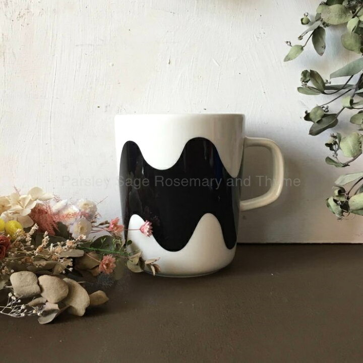 楽天市場】【USED】marimekko × finnair LOKKI マグカップ ブラック 