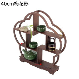 茶器収納棚 茶器収納トレー 3層 ホルダー茶器収納棚 茶キャビネット 円形 桃形 花形 扇形 調味料ラック 茶道アクセサリー 盆栽台 茶盆 茶台 お茶 茶道具 茶道 小物置き 卓上 置物 おしゃれ 40c