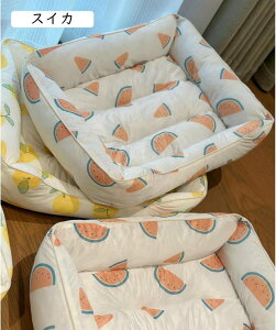 犬用 ベッド 犬 猫 ベッド 夏用 やんわり スクエア型 ペットベッド ペットクッション ペットソファー 滑りにくい裏生地 洗える お手入れ簡単 ぐっすり眠れる 肌触りよい クール 涼しい 犬用