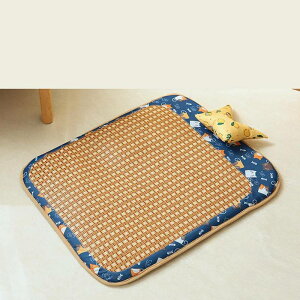 犬 ベッド やんわり おもちゃ付 ペットベッド 猫 ベッド ござ 夏用 ペットマット クール 涼しい 滑りにくい裏生地 室内 お手入れ簡単 耐え噛み 大型猫 中型犬用 枕付き 藤 ペット用寝袋 スク