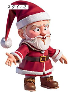 クリスマス オーナメント 子供用 冬 クリスマスの装飾テーマ クリスマス 飾り 置物 かわいい サンタクロース スタイル2 ギフト 雑貨 ツリー 室内 卓上 14*12*5 玄関 工芸品 部屋飾り オ