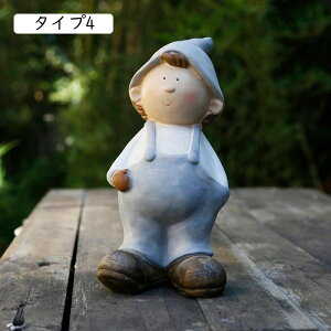 可愛い置物 庭彫刻の装飾 置物クラフト 妖精の置物 オブジェ 屋外 マイクロ景観 ホームガーデン ガーデニング置物 インテリア タイプ8 写真道具 F 雑貨 屋外装飾 猫置き物可愛い 男の子の彫