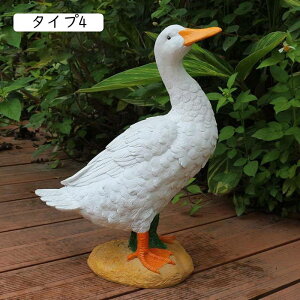 ガーデンオーナメント 置物 アヒルの彫像 かわいい 本物そっくり 動物 プレゼント 庭 屋外 デコレーション ガーデン雑貨 現実的 樹脂 あひる 置き物 ガーデニング雑貨 タイプ インテリア F