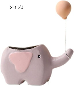 インテリア装飾 陶器鉢 ガーデンオーナメント ガーデニング置物 ミニ植物適用 サボテンポット ガーデン飾り置き物 サボテン鉢 多肉植木鉢 観葉植物ポット F 装飾プランター タイプ4 マスコ