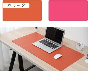 デスクマット PUレザーデスクパット 環境に優しい パソコンマット ゲーミングマウスパッド オフィス及び自宅用 テーブルマット コンピュータマット 700x350mm 大型 両面 厚さ2mm 事務机