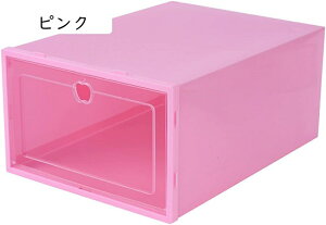 シューズボックス 靴ケース 収納ボックス クリア ケース スニーカー 靴 収納 ボックス 透明 おしゃれ 大きい シューズボックス下収納 下駄箱 多層 引き出し B 折り畳み 組み立て式 小物 ホワ