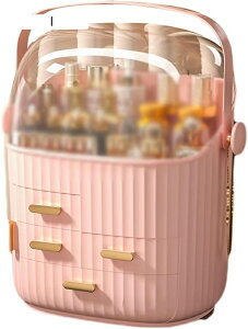 コスメボックス クリアケース レディース 大容量 メイクボックス 卓上 化粧品 小物入れ 卓上収納 コスメ収納 おしゃれ 小物 化粧品収納 メイクケース 化粧 収納 多機能 軽量 収納ケース 1 安