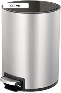 ゴミ箱 ごみ箱 ステンレス鋼のゴミ箱蓋付きゴミ箱クリエイティブペダルゴミ箱家庭用寝室 ゴミ箱 キッチン リビング (Color : White Size : 20*30cm)