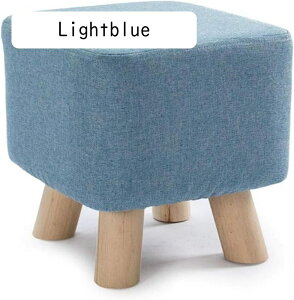 フットスツール ベンチ スクエア 木製サポート 布張り フットスツール オットマン チェア スツール ファブリック 取り外し可能なリネン カバー (グリーン) ラウンジ(Gray)