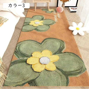 ラグ シャギーラグ 60*160 カーペット 絨毯 滑り止め ラグマット ふわふわ 抽象的 防ダニ オールシーズン 床暖房対応 北欧 おしゃれ 厚手 じゅうたん カラー1 ふかふか マイクロファイバ