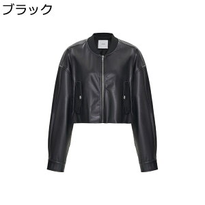 PUジャケット レディース コート レザー 皮革ジャンパー ブルゾン ショート丈 ゆったり おしゃれ 長袖 ファスナー付き ストリート 個性 女性 バイクジャケット モトバイカー 街着 コーディネ