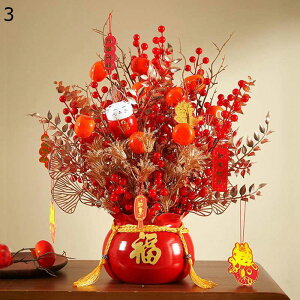 造花セット 枯れない花 造花インテリア 観葉植物 2025 聚宝鉢 新年飾り ベリー 造花セット 装飾花 花束リアル 枯れない実 赤いベリー 鉢植え 本物そっくり 部屋 玄関 お見舞い インテリア 正