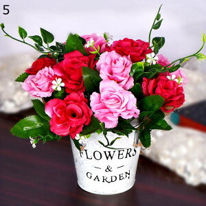 造花インテリア 花束 バラ 向日葵 ひまわり マーガレット アジサイ 枯れない花 装飾花 観葉植物 リアル 本物そっくり ミニ花器 おしゃれ モダン 北欧 撮影 美術館 ホーム 庭園 キッチン オフ