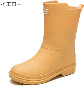 レインブーツ レディース 小さいサイズ 長靴 ロングブーツ ローヒール スリッポン 大雨 梅雨 台風 防水加工 防滑 軽い 無地 軽量 疲れない 柔軟性 春夏秋冬 お出かけ レインシューズ