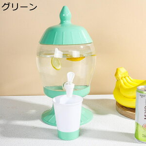 ウォーターピッチャー ポット 冷水筒 ピッチャー 冷蔵庫ポット 蛇口・蓋付き 縦置き ドリンクピッチャー 飲み物DIY 麦茶ポット 3.8L 大容量 水タンク 残量確認可 飲料容器 PP素材 使用・収納・