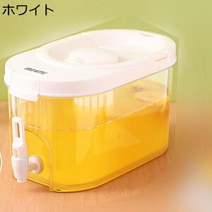 冷水筒 ドリンクピッチャー 冷蔵庫 ポット 蛇口付き 大容量 4L 横置き 麦茶ポット ティーポット ウォーターピッチャー 保冷 耐熱 漏れない 蓋付き 飲料水バケット クリア 広口 夏用 水タン ク