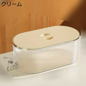 冷水筒 蛇口付き ドリンクピッチャー お茶ポット冷水筒 冷蔵庫ポット 蓋付き 大容量 5L 透明 ドリンクサーバー 広口 卓上 アイスティー 麦茶ポット ウォータージャグ キャンプ 漏れ防止 家庭