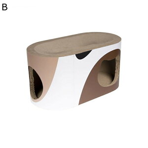 猫ハウス 猫トンネル 猫用爪とぎ 猫 猫爪とぎ ベッド 両面使える 二階 ダンボール コンパクト 高密度 ケージ 四季対応 家具破壊防止 ダンボールハウス 猫おもちゃ ガリガリ 天然素材 段ボー