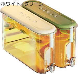 麦茶ポット ピッチャー お茶ポット冷水筒 冷蔵庫ポット 蓋付き 2個セット 大容量 4L 透明 ドリンクサーバー 広口 卓上 麦茶ポット 冷蔵庫ジャグ 蛇口付き ウォータージャグ クリア 冷蔵庫バ