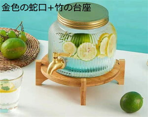 冷水筒 麦茶ポット 冷蔵庫ポット ドリンクピッチャー ドリンクサーバー 2.8L ステンレス製の ドリンクサーバー 蛇口付き水タンク ティーポット家庭用 飲料冷蔵庫水 お茶、ジュース、レモネ