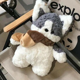 狐 ぬいぐるみ きつね 抱き枕 可愛い スカーフ着 居眠り枕 キツネ 萌え萌え こどもの日のプレゼント やさしい手触り 癒し系 もちもち 娘 子供向け 友達 ?祭り お祝い 入学 誕生日 クリスマス サプライズ