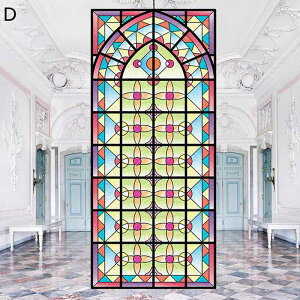 ウィンドウフィルム 教会のステンドグラス 窓 目隠しシート ガラスシール 外から見えない窓フィルム 静電貼り 剥がせる ステンド 水で貼れる 新生活 新築祝い お風呂 リビングルーム