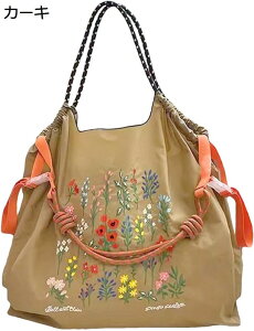 エコバッグ 刺繍バッグ おしゃれ 和風 ショッピングバッグ 買い物袋 リュック 収納 折畳みバッグ レディースバッグ ナイロンポーチ ナイロンバッグ 軽量 大容量 トートバッグ