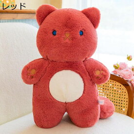 太る猫 縫いぐるみ ニャンコちゃん ぬいぐるみ 大きい尻尾 グレー 26cm 抱きまくら おもちゃ 可愛い 萌え 乙女心 もちもち ふわふわ モフモフ 添い寝 お誕生日プレゼント クリスマス インテリア