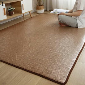 畳 い草マット 涼感マット 敷物 ナチュラル ベビーマット 夏用 大判 防臭 防ダニ加工 防音 滑り防止 厚手 モダン空間 和室 折りたたみ 洗える 柔らかい お手入れ簡単 室内 ベッドルーム 屋内 60x180cm