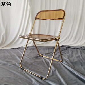 クリア 折り畳みチェア オフィスチェア パイプイス 透明椅子 ミーティングチェア 背付き テーブル付き 軽量 コンパクト収納 滑り止めゴム足 組み立て不要 会議室用 講義 講習 勉強 レセプシ