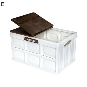 収納ボックス 折りたたみ 木製の蓋付き 55L 52*35*29.5cm 家庭用 おもちゃ 収納用品 押し入れ 車用 アウトドア 防水 折り畳み コンテナボックス 大容量 簡単組み立て 多機能 携帯便利 防水 軽量