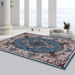 大判 短毛カーペット ペルシャ風 ラグマット 軽量 洗える 折りたたみ 防音効果 シンプル 通気性 掃除易い 吸水 カーペット 防臭 滑り止め付 居間 民泊 室内用 屋内 四季通用 マイクロファイ