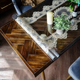 テーブルクロス PVC 食卓カバー レース刺繍 防水 防油 北欧風 おしゃれ ずれにくい テーブルマット 長机用 家庭用 パーティー 飾り小物 四節通用