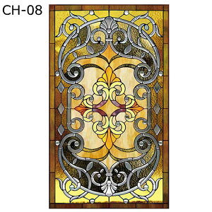 窓用ガラスフィルム 目隠しシート ステンドグラス 断熱シール めかくしシート 教会の様式 インテリア はがせる 紫外線カット 遮光 おしゃれ 水だけで貼れる 欧米風 教会 リビングルーム ベ