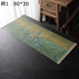 テーブルランナー 竹 ランチョンマット 中華風 レトロ プリント テーブルセンター 軽量 ズレ防止 テーブルマット レストラン ホテル用品 インテリア 気分転換 オールシーズン